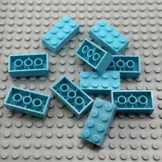 LEGO Brick - Medium Azure - 2 x 4 - QTY x10