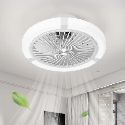 Ceiling Fans with Lights Reversible Ceiling Fans 45Cm 3 Colour LED 6 Speeds Smar