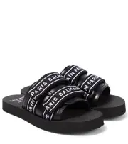 [Balmain Kids] Balmain Kids Logo slides UK 12.5 black