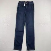 Madewell Jeans Womens 24 Blue Denim Road Tripper Stovepipe Magic Pockets New