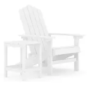 Adirondack Arm Chair With Table Outdoor Garden Seat Patio Furniture 73x83x92cm