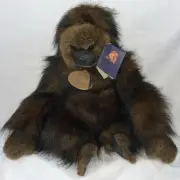 NWT 1996 Classic Aurora 12” African Gorilla Stuffed Ape Plush NEW WITH TAGS