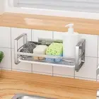 Sink Caddy Organizer Waterproof Draining Rack Stainless Steel with Quick