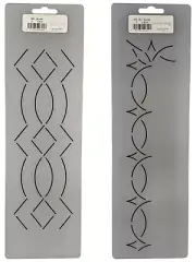 Border Quilting Stencil Simple Sashing Quilt Pattern Set of 2 Quilters Template