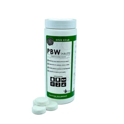 PBW Tablet 10g X 40 counts bottle Home Brew Alkaline Cleaner Detergent