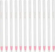 STOBOK Pack of 12 Wax Pencils Grease Pencils Brow Pencils Removable Colouring Pencils for Drawing Mixing Layers Sketching Crafts White