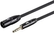 Monoprice XLR Male to 1/4Inch TRS Male Cable - 3 Feet | 16AWG, Gold Plated - Stage Right Series