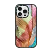 iPhone 16 Pro Impact Case Vintage Rainbow Plaid