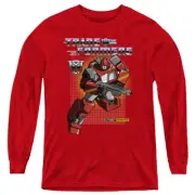 Transformers Kids Long Sleeve Shirt Ironhide Red Tee