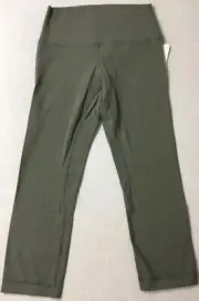 Lululemon Align Crop 21” Leggings High Rise GRSG Green Sage LW6AS8S Size 8