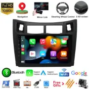 9" Android 10.1 Car Stereo Radio GPS Navi WiFi Carplay For Toyota Yaris 2008-11