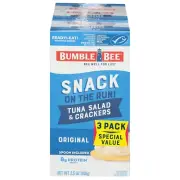 Bumble Bee Snack on the Run Tuna Salad with Crackers Kit, 3.5 Oz (Pack of 3) - R