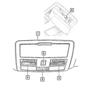 Genuine Mopar Overhead Console 1RC66HL1AG