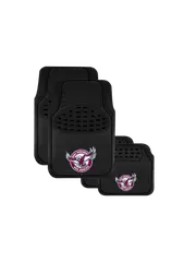 Manly Sea Eagles Official Carpet And Rubber Car Mat Set