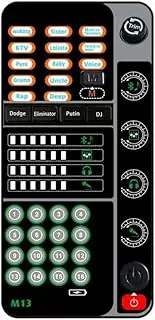 Suesacy New M13 Voice Changer,Live Voice Card Voice Changer, Handheld Microphone Voice Changer with BT 3.5mm Port DJ Controller