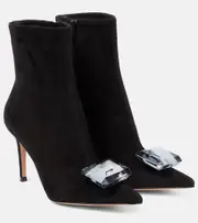 [Gianvito Rossi] Gianvito Rossi Jaipur suede ankle boots AU 9 black