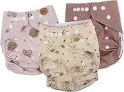 Kisangel Adjustable Reusable Diapers Washable Cloth Nappy Covers for Newborns Breathable Comfortable Fit for Toilet Training and Swim Trunks Durable Design for Easy Storage