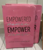 Empowered Women Empower Women Journal Planner Notebook With Bookmark Lined Pink