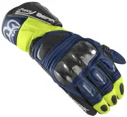 Berik Namib Pro Motorcycle Gloves, black-blue-yellow, Size 3XL for Men Black Blue Yellow