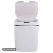 Bathroom Small Trash Can with Automatic Touchless Lid, 4.5 Gallon Smart Garbage