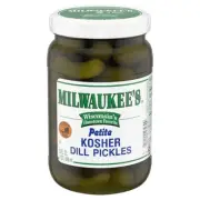 Milwaukee Kosher Dill Petite Pickle Whole Jar, 32 Fluid Ounce, 12 Per Case
