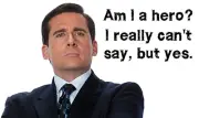 The Office Michael Scott Iron On Transfer For T-Shirt & Light Color Fabrics #1