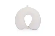 Kate Hill Bloom Lightweight Memory Foam Travel Neck Pillow w Loop White