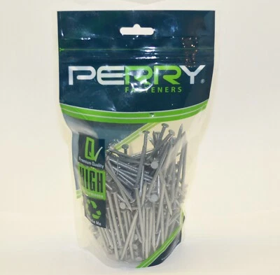 5" - 125mm x 5.60mm No.6032 PERRY Galvanised Round Wire Nails 1.0Kg