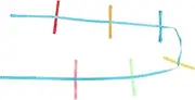 ORFOFE Outdoor Activity Walking Rope Boys and Girls Safety Traction Rope Random Color