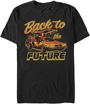 [Back To The Future] Men's Back to The Races Basic Solid Tee