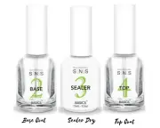 SNS Basics Bases&Sealers -Base Coat #2,Sealer Dry & Top Coat #4 -