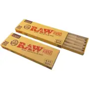 2 X RAW Classic 1 1/4 Size Pre Rolled Cones 20PK FREE SHIPPING WITH TRACKING