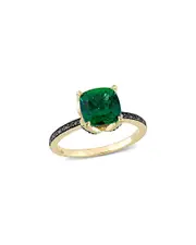 Rina Limor 10K 1.66 ct. tw. Diamond & Emerald Ring