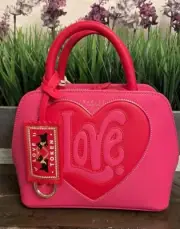 Radley London Pink Valentine Mini Leather Zip Top Handbag NEW