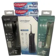 Two Sonic Electric Toothbrushes & Water Flosser+ 2 travel size toothpaste bundle