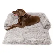 Large Calming Plush Dog Bed Sofa Couch Protect Anti-Slip Washable Fluffy Pet Mat