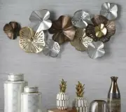 Brown n Silver - Metal Wall Art - Décor Lounge, Family Room or Feature Wall