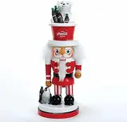 Kurt Adler Coca-Cola Hollywood Nutcracker with Polar Bear Hat, 15-Inch