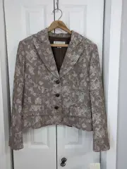 Nine West NWT Women's Size 14 Suit Jacket Brown