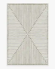 200' x 290' | Machine Washable Runner Rug | Kid & Pet Friendly | Indoor Rug | Jonathan Adler Inkdrop Camel & Ivory Rug | Ruggable