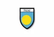 PATCH PATCHES EMBLEM IRON ON GLUE PRINT FLAG world crest palau