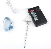 Vibrating Urethral Sounds Adult Game Sex Toy Electric Shock Urethral Sound Catheter Stretching Vibrator Modes Stimulation for Male Masturbation With Remote Control