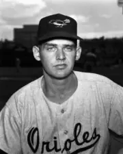 Don Larsen 1954 2 Baltimore Orioles Baseball Old Photo
