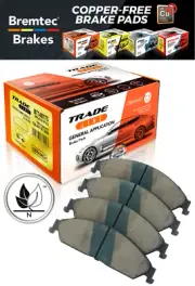 4 Front Bremtec GCT Brake Pads for Nissan NX NXR B13 Pulsar N15 FWD (for: Nissan)