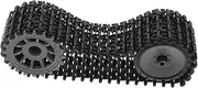 DIY Crawler Robot Tank Tracks DIY Crawler Robot Tank Tracks Construction Toys for Rc Car Black