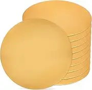 Cabilock Elegant Cake Decorating Boards 10pcs Round Paper Cake Drums Smooth Surface Versatile for Events