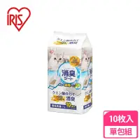 在飛比找momo購物網優惠-【IRIS】貓廁專用檸檬酸除臭尿布 10入