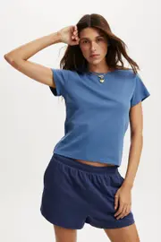 [Cotton On Women] Cotton On Women - 90S Baby Tee - Azure blue L AZURE BLUE