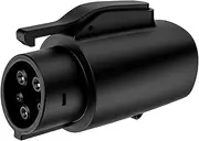 Connector Electric Vehicle Charger Socket for Tesla to J1772 Adapter Max 80A 250V 20kW Charging for Electric Vehicles NACS to J1772 EV Adapter(Black)