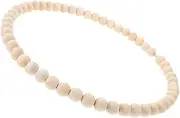 BESPORTBLE Wooden Bead Garland Beads Diy Floral Wreath Boho Wreath Diy Home Decor Wooden Hoop Decor Stainless Steel Floral Hoop Dreamcatcher Ring Wood Khaki